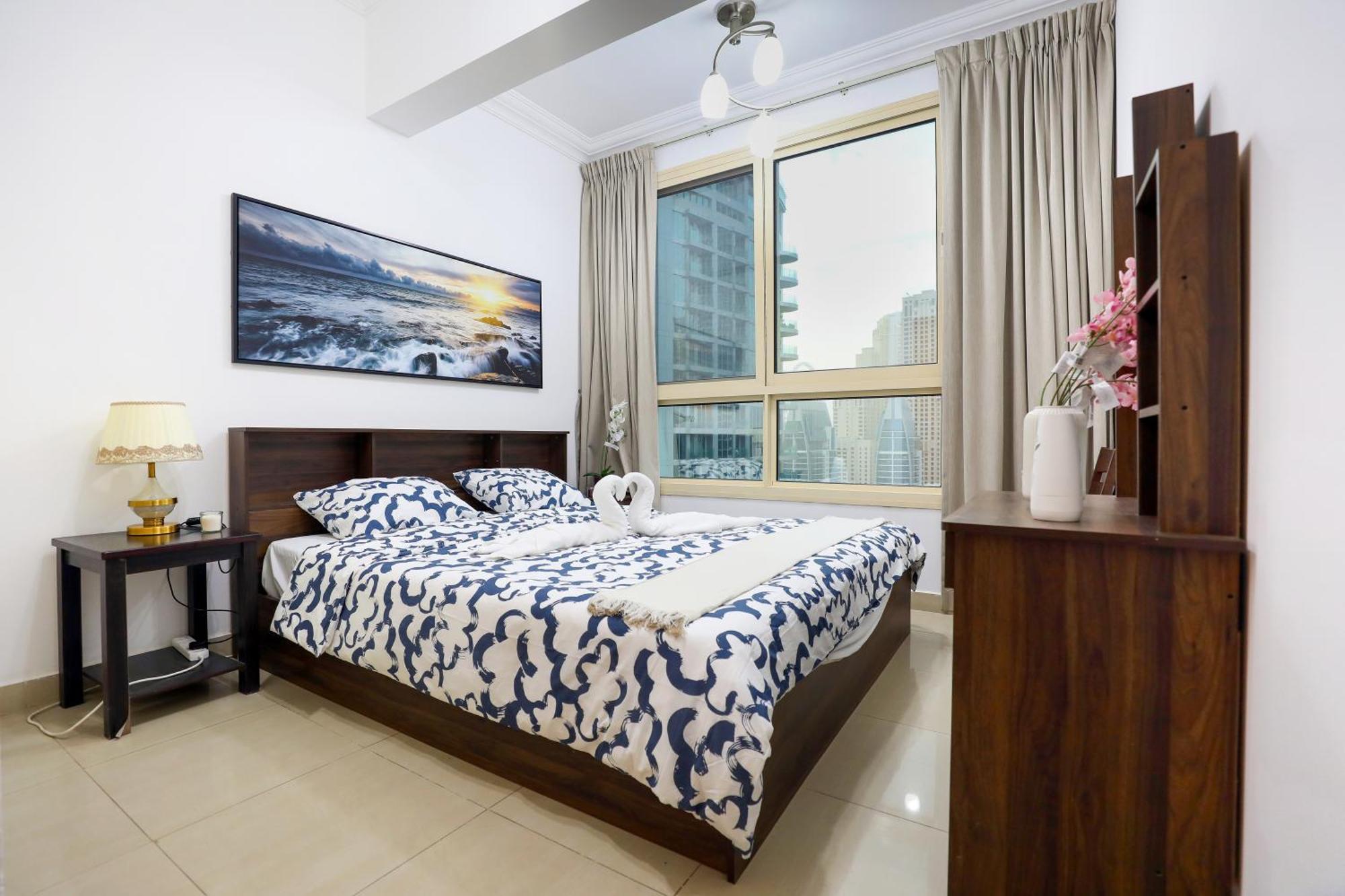 Superb 1bed Marina View Pool Jbr Parking Appartement