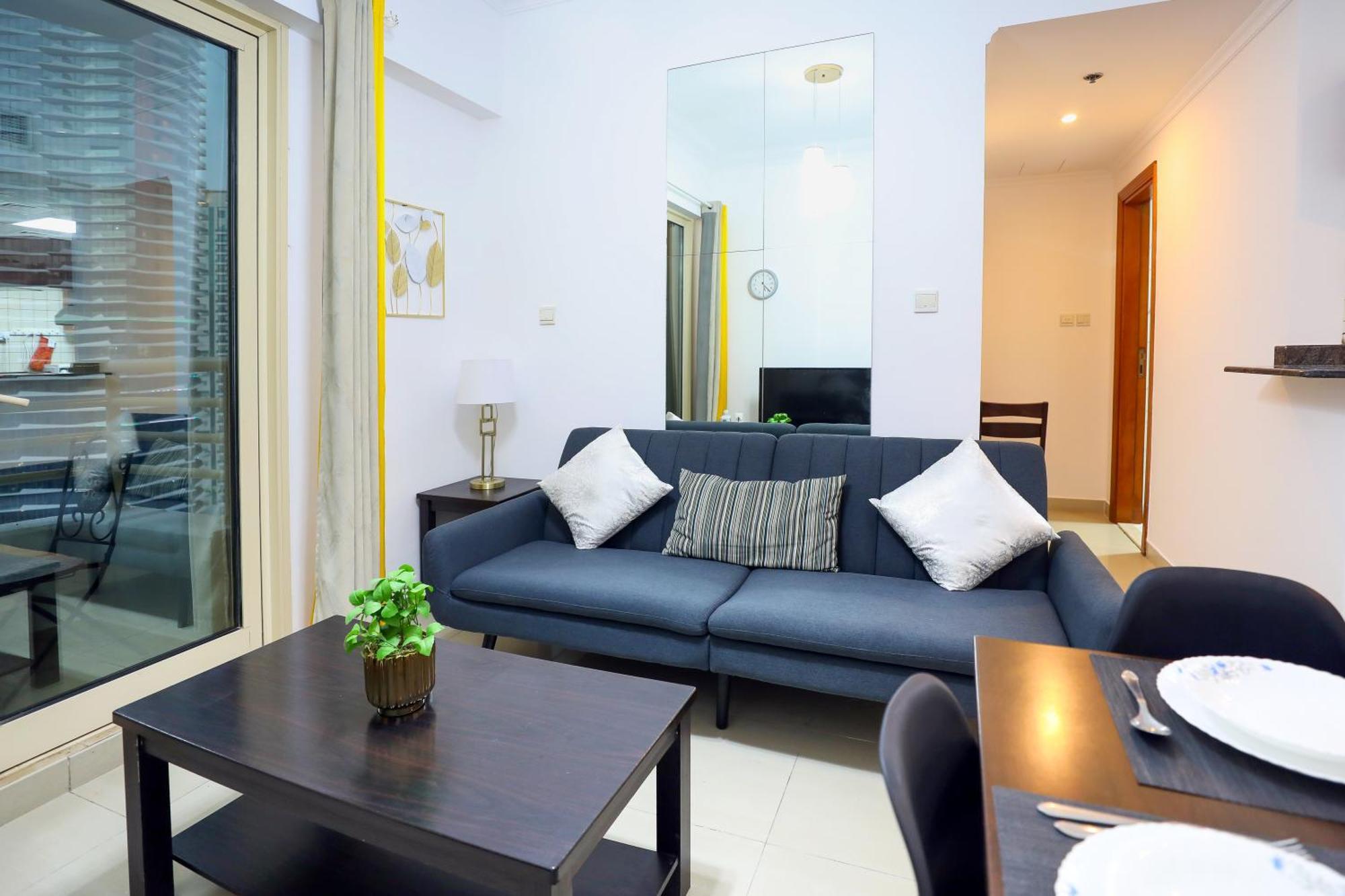 Superb 1bed Marina View Pool Jbr Parking Appartement *